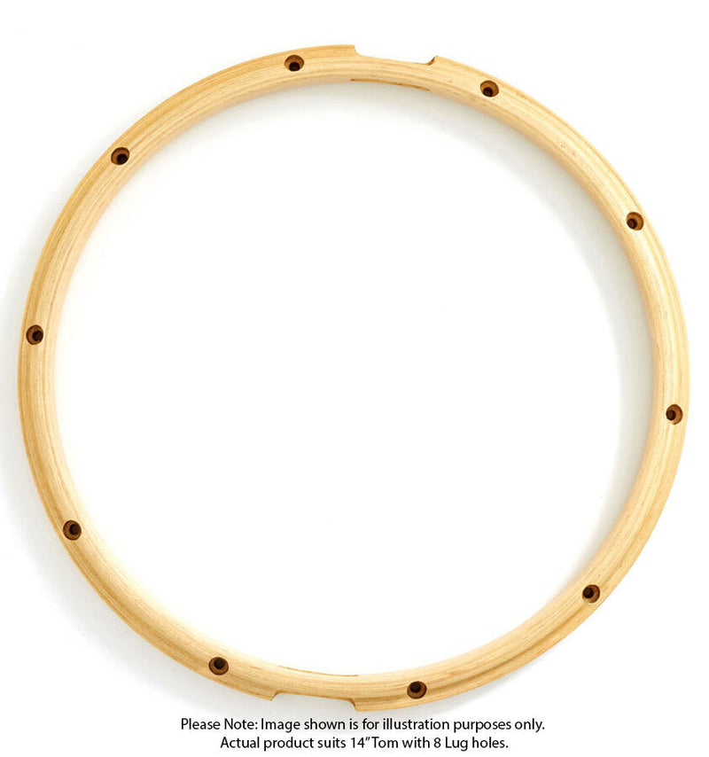 Gibraltar 14"/8 Lug Snare Side Wood Hoop (Pk-1)