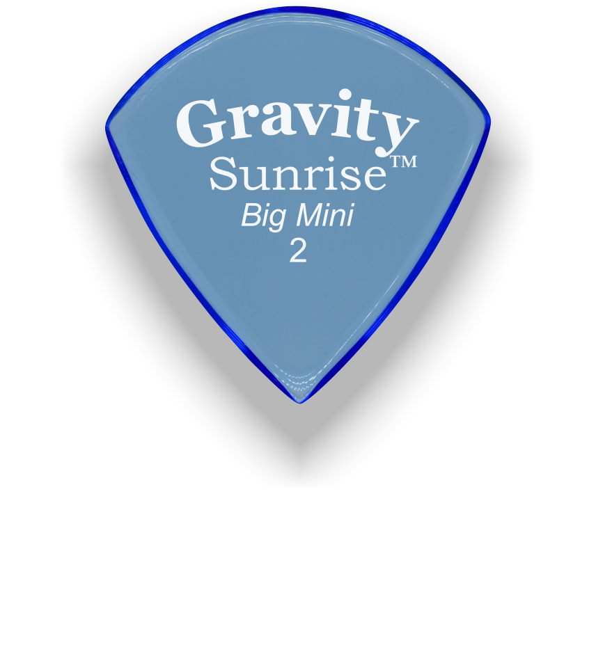 Gravity Picks Sunrise Big Mini 2mm Polished Blue