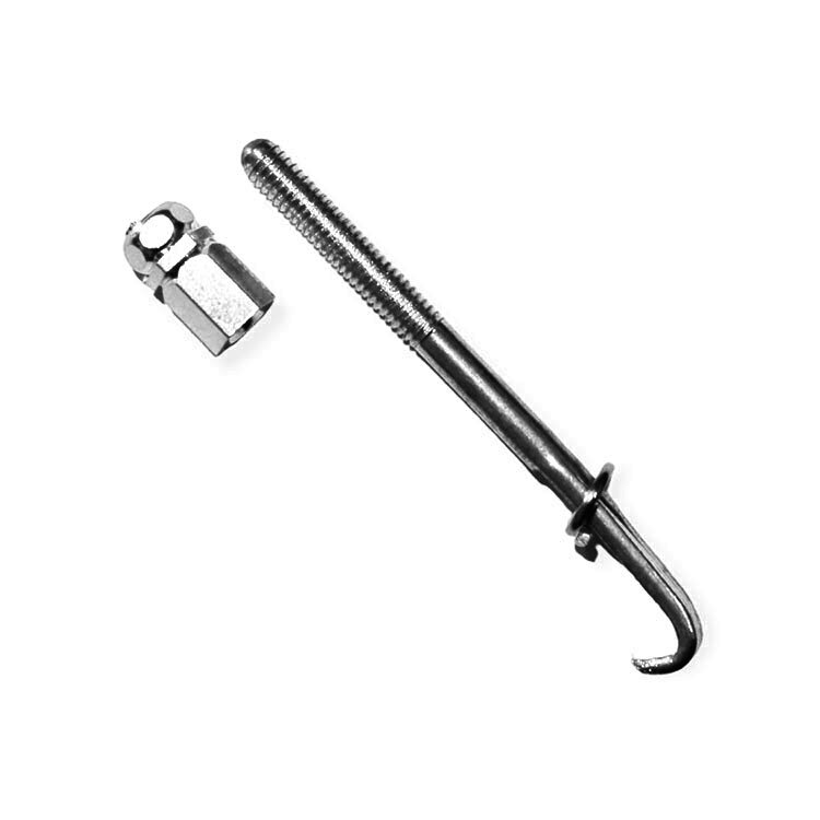 GT Banjo Tension Rod & Nut in Chrome Finish (Pk-1)