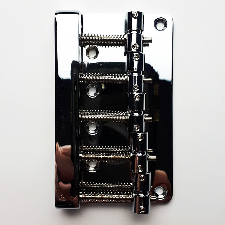 GT Bass Bridge with Brass Saddles in Chrome Finish (5-String)