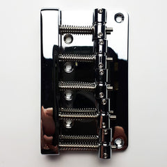 GT Bass Bridge with Brass Saddles in Chrome Finish (5-String)