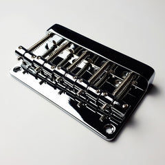 GT Bass Bridge with Brass Saddles in Chrome Finish (5-String)