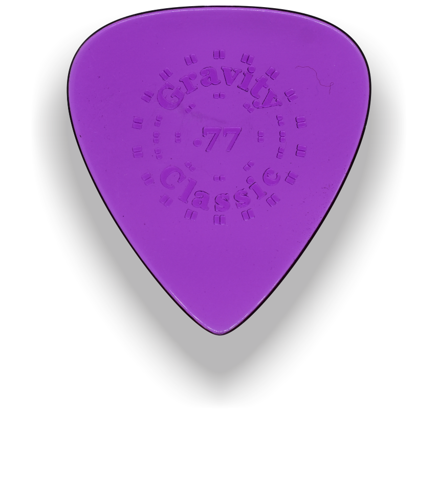 Gravity Picks Classic Standard 0.77 mm Polished 3-Pack Purple