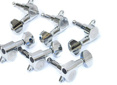 GT Electric Guitar Sealed Tuning Machines in Chrome Finish (6-inline)