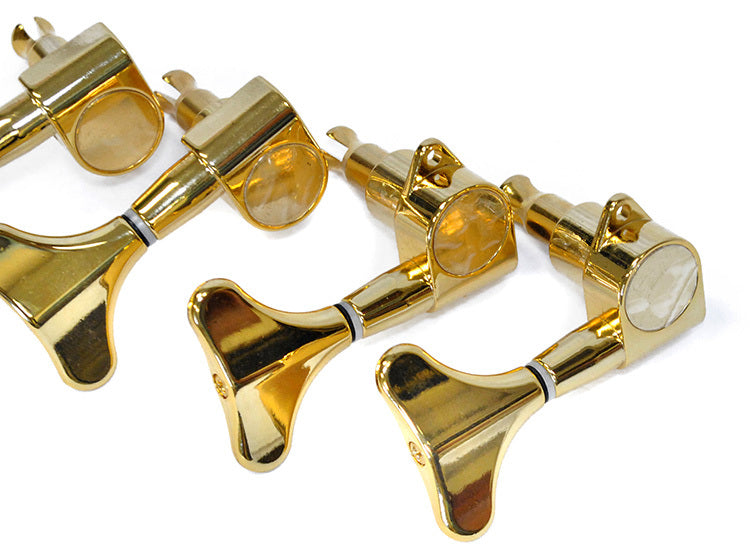 GT Electric Bass Guitar Sealed Tuning Machines in Gold Finish (2+2)