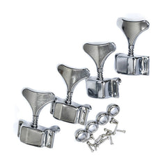 GT Electric Bass Guitar Covered Tuning Machines in Chrome Finish (2+2)