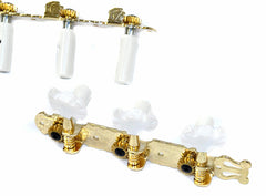 GT Classical Guitar Tuning Machines on Decorative Plate in Gold Finish (3+3)