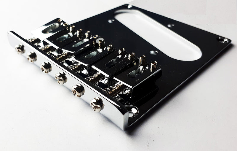 GT Vintage TL-Style Electric Guitar Bridge in Chrome Finish