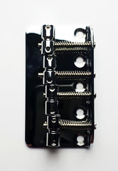 GT Bass Bridge with Brass Saddles in Chrome Finish (4-String)