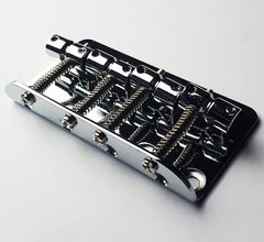 GT Bass Bridge with Brass Saddles in Chrome Finish (4-String)