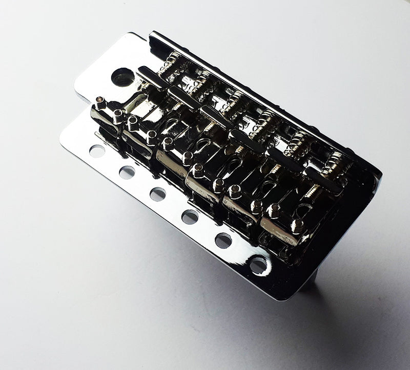 GT Vintage ST Style Complete 6-point Tremolo Bridge in Chrome Finish