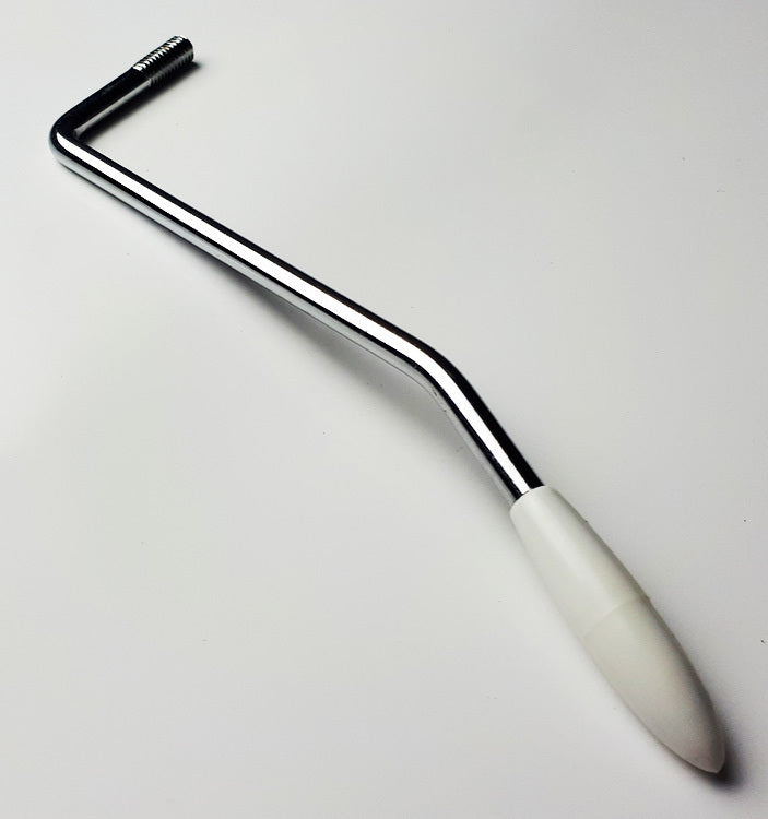 GT Left-Handed Tremolo Arm in Chrome Finish with White Plastic Cap (Pk-1)