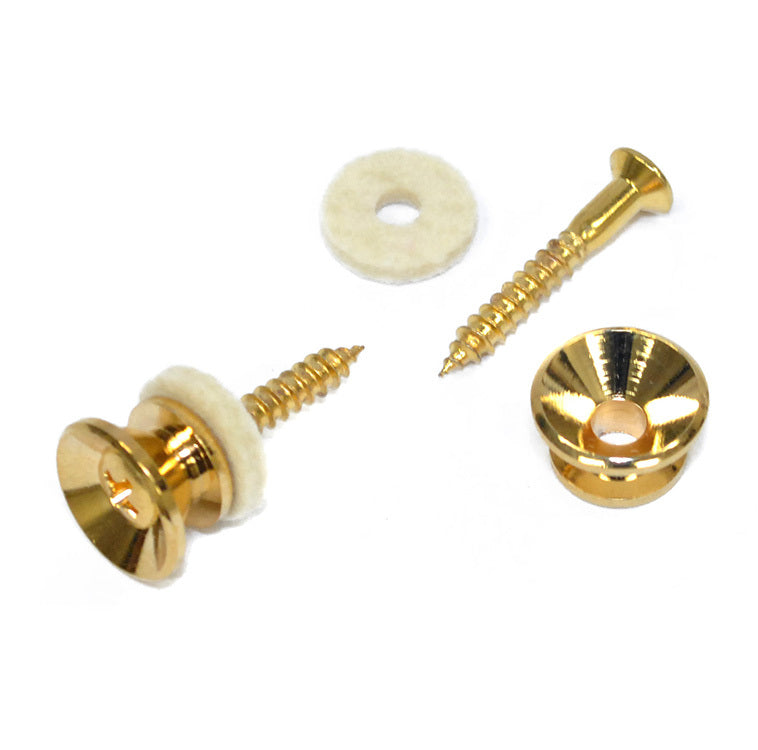 GT Strap Buttons with Screws in Gold Finish (Pk-6)