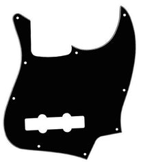 GT 3-Ply J-Style Bass Guitar Pickguard in Black (Pk-1)