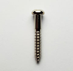 GT Wood Screws with Round Head in Nickel Finish - 3.4mm x 24.6mm (Pk-10)