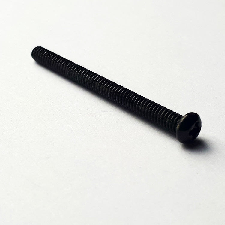 GT Machined Screws with Round Head in Black Finish - 2.3mm x 30mm (Pk-10)