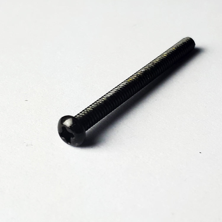 GT Machined Screws with Round Head in Black Finish - 2.3mm x 30mm (Pk-10)