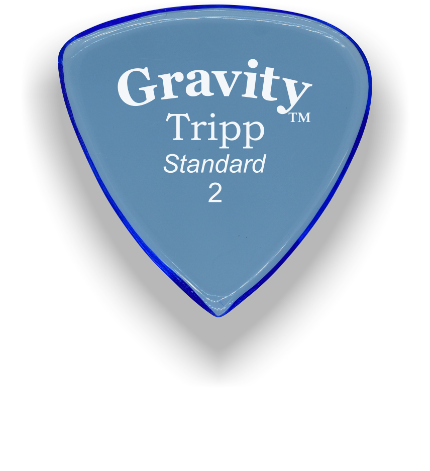 Gravity Picks Tripp Standard 2mm Polished Blue