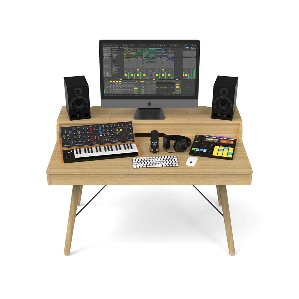 Glorious VINTAGE-STATION DJ Table and Studio Workstation