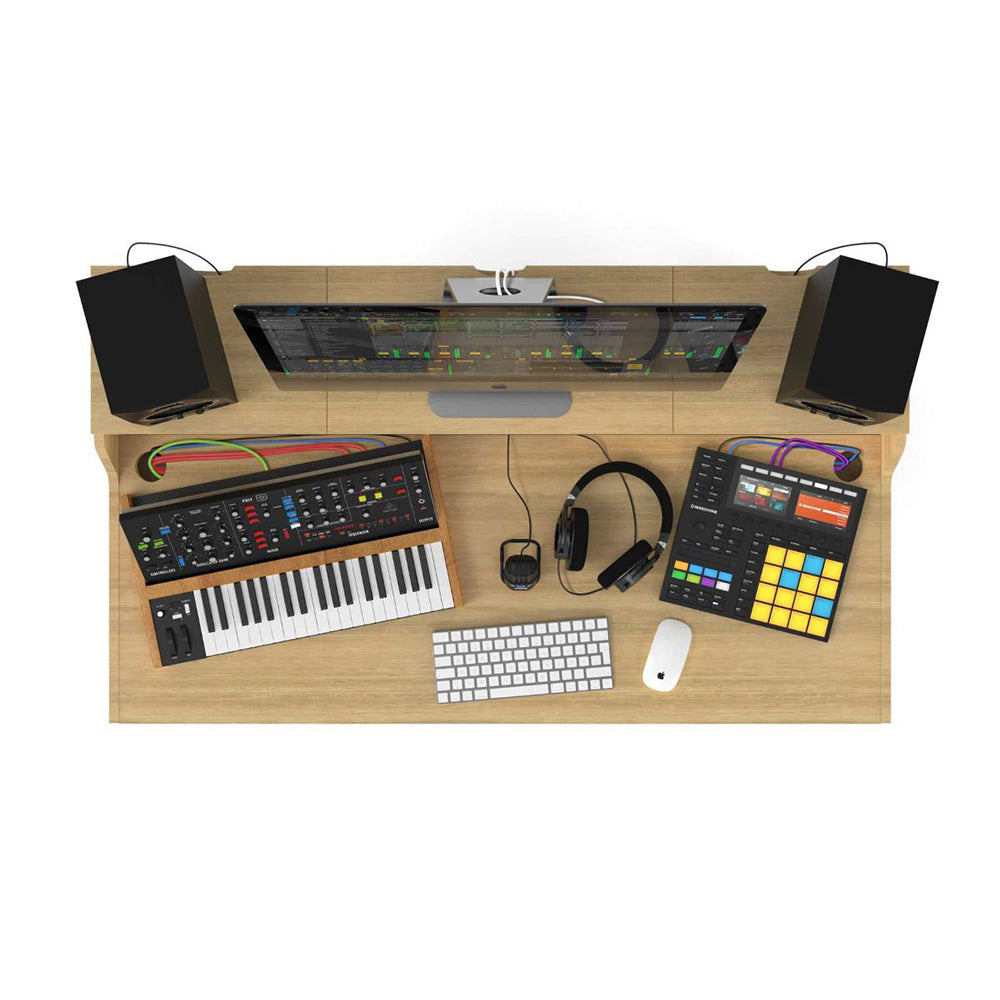 Glorious VINTAGE-STATION DJ Table and Studio Workstation