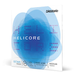 D'Addario Helicore Octave Violin String Set, 4/4 Scale, Medium Tension
