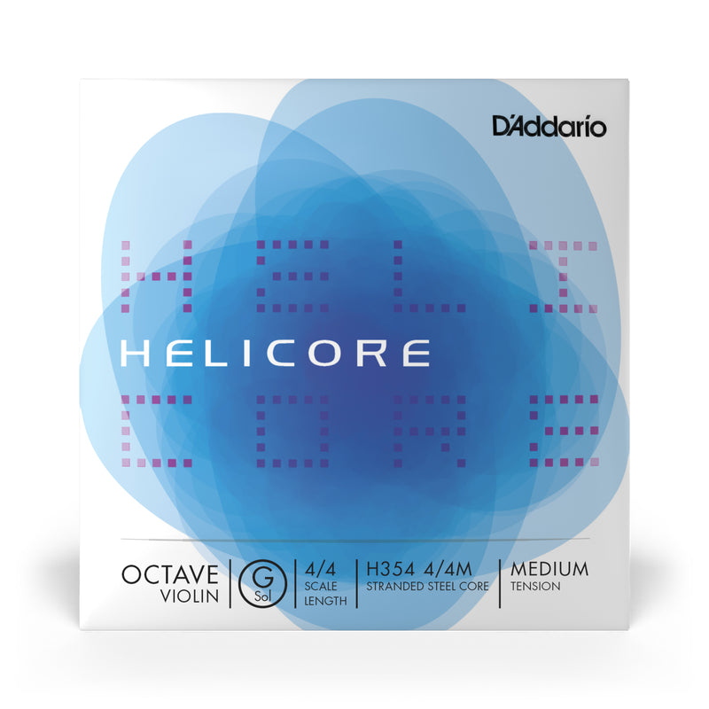 D'Addario Helicore Octave Violin Single G String, 4/4 Scale, Medium Tension