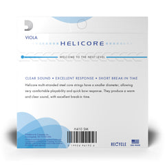 D'Addario Helicore Viola String Set, Short Scale, Medium Tension