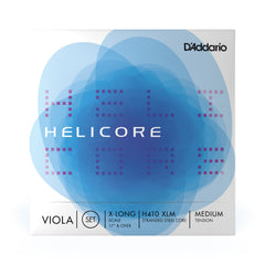 D'Addario Helicore Viola String Set, Extra Long Scale, Medium Tension