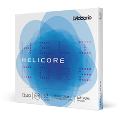 D'Addario Helicore Cello String Set, 1/4 Scale, Medium Tension