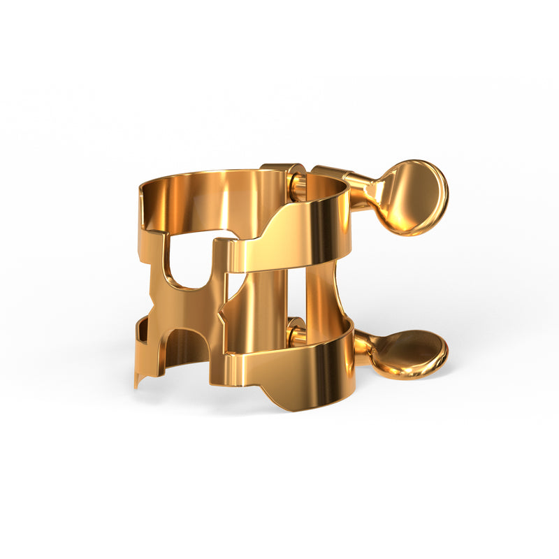 D'Addario H-Ligature & Cap, Tenor/Baritone Saxophone (Graftonite/Metalite Mouthpieces), Gold