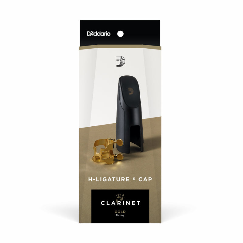 D'Addario H-Ligature & Cap, Bb Clarinet, Gold