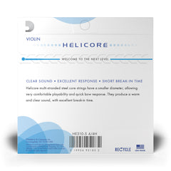 D'Addario Helicore Violin 5-String Set, 4/4 Scale, Heavy Tension