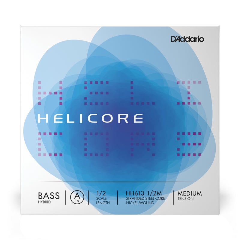 D'Addario Helicore Hybrid Bass Single A String, 1/2 Scale, Medium Tension