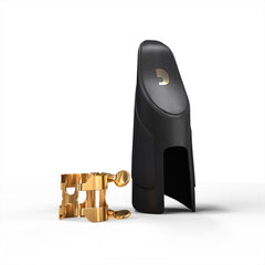 D'Addario H-Ligature & Cap, Tenor Saxophone (Hard Rubber Mouthpieces), Gold