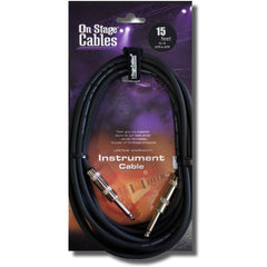 On-Stage 15ft Instrument Cable (1/4