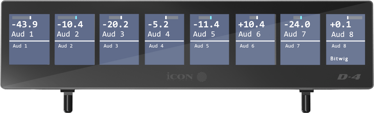 iCon D4 Display for P1-X DAW Control Surface