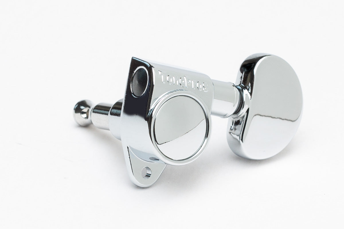 TonePros Tuner, 3 & 3, 20:1 gear ratio, metal button - Chrome