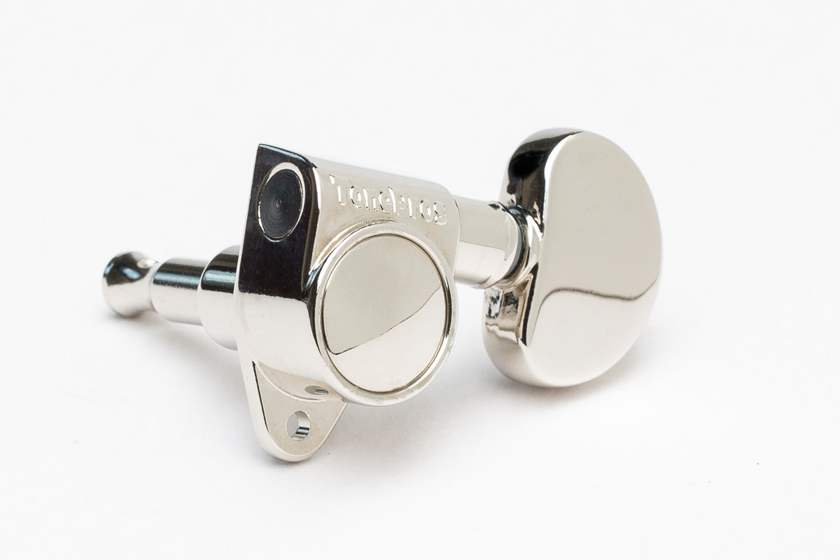 TonePros Tuner, 3 & 3, 20:1 gear ratio, metal button - Nickel