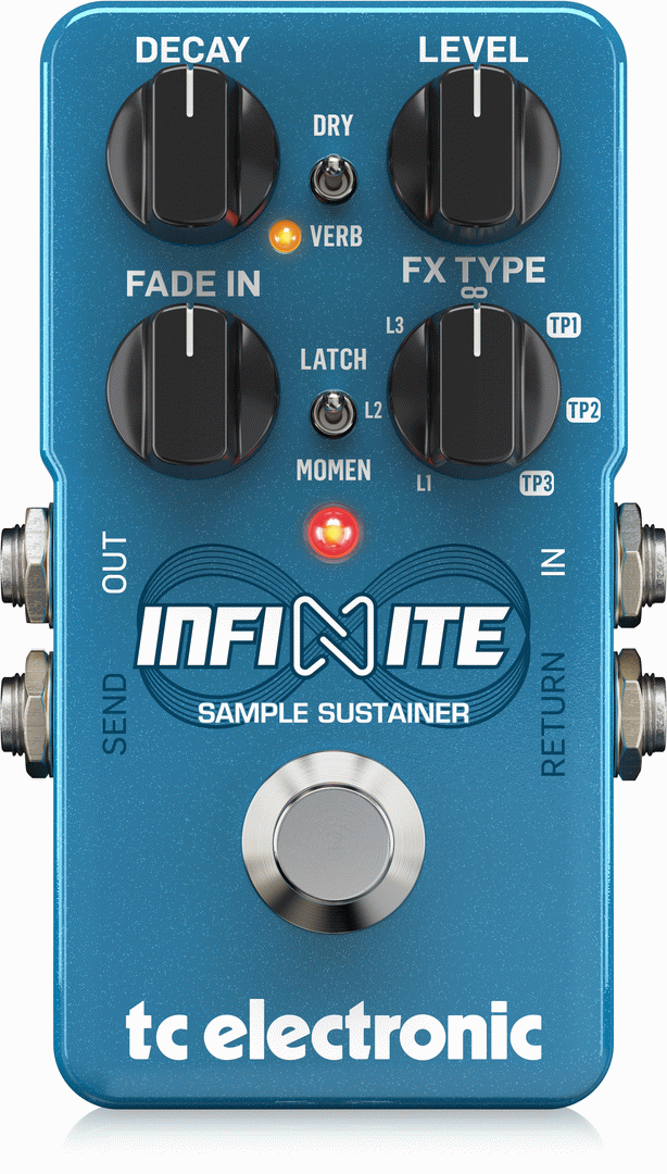 THE TC ELECTRONIC INFINITE SAMPLE SUSTAINER PEDAL