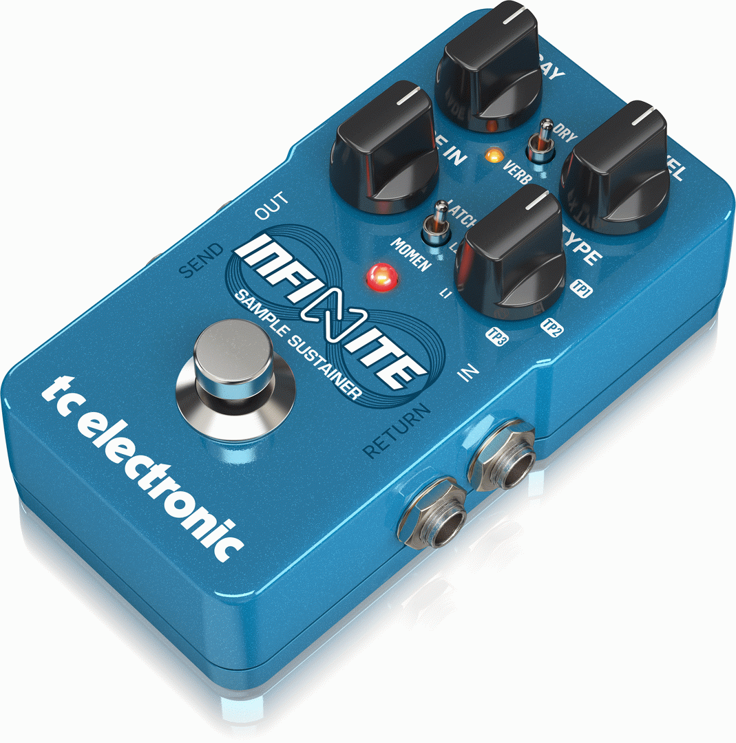 THE TC ELECTRONIC INFINITE SAMPLE SUSTAINER PEDAL