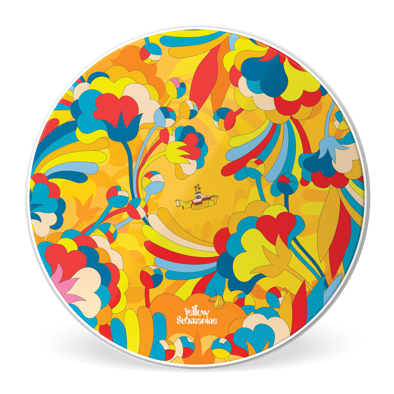 EVANS Yellow Submarine Resonant Bass Drumhead, Primrose Prairie, 20 inch