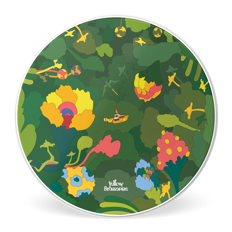 EVANS Yellow Submarine Resonant Bass Drumhead, Pepperland Woods 20 inch