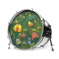 EVANS Yellow Submarine Resonant Bass Drumhead, Pepperland Woods, 22 inch