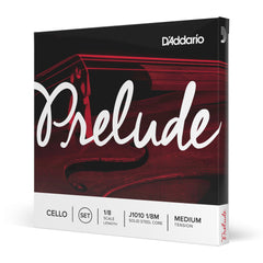 D'Addario Prelude Cello String Set, 1/8 Scale, Medium Tension
