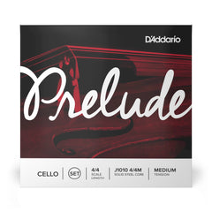 D'Addario Prelude Cello String Set, 4/4 Scale, Medium Tension