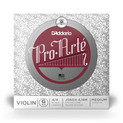 D'Addario Pro-Arte Violin Single G String, 4/4 Scale, Medium Tension