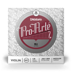 D'Addario Pro-Arte Violin String Set, 1/8 Scale, Medium Tension