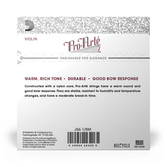 D'Addario Pro-Arte Violin String Set, 1/8 Scale, Medium Tension