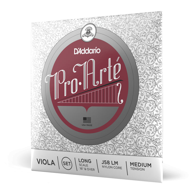 D'Addario Pro-Arte Viola String Set, Long Scale, Medium Tension