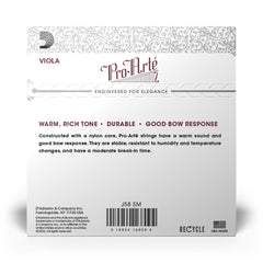 D'Addario Pro-Arte Viola String Set, Short Scale, Medium Tension